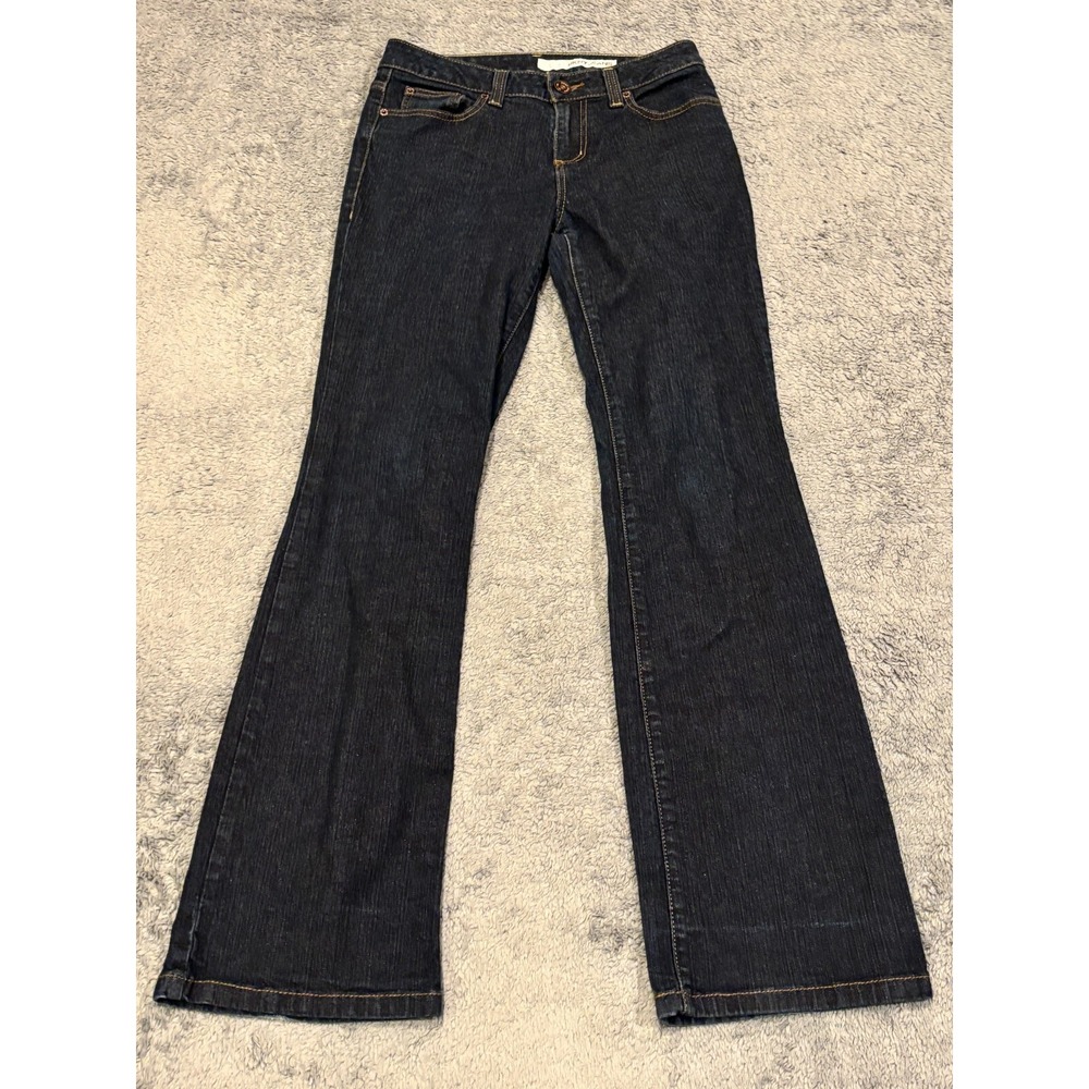 DKNY Jeans Womens 8 Blue Denim Bootcut Stretch Pants Dark Wash Western Rodeo